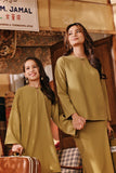 The Akar Kita Women Kedah Blouse Top - Butter Olive