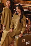 The Akar Kita Women Kedah Blouse Top - Butter Olive