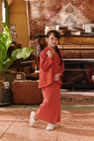 The Akar Kita Kebaya Top - Mandarin Red