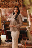 The Akar Kita Women Kedah Blouse Top - Silver Mink