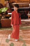 The Akar Kita Kebaya Top - Mandarin Red