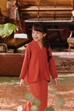 The Akar Kita Kebaya Top - Mandarin Red