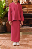 The Akar Kita Folded Skirt - Magenta