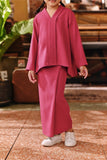 The Akar Kita Folded Skirt - Magenta