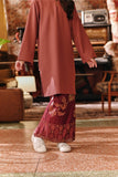 The Akar Kita Jacquard Skirt - Burgundy Glow