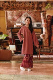 The Akar Kita Kurung Riau Top - Dark Mauve