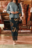 The Akar Kita Women Jacquard Skirt - Emerald Glow