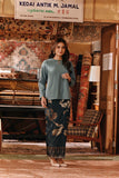 The Akar Kita Women Jacquard Skirt - Emerald Glow