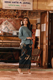 The Akar Kita Women Kedah Blouse Top - Pine Green