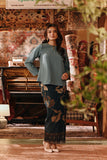 The Akar Kita Women Kedah Blouse Top - Pine Green