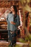 The Akar Kita Women Kedah Blouse Top - Pine Green