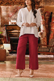 The Everyday Women Palazzo 3.0 - Maroon