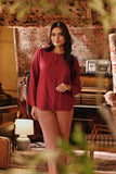 The Akar Kita Women Kedah Blouse Top - Ruby Harvest