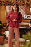 The Akar Kita Women Kedah Blouse Top - Ruby Harvest