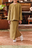 The Akar Kita Folded Skirt - Butter Olive