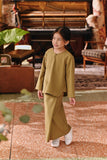 The Akar Kita Folded Skirt - Butter Olive