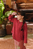 The Akar Kita Kedah Blouse Top - Ruby Harvest