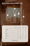 The Asal Kita Babies Embroidered Kebaya Top - Creamy 3-6 Months