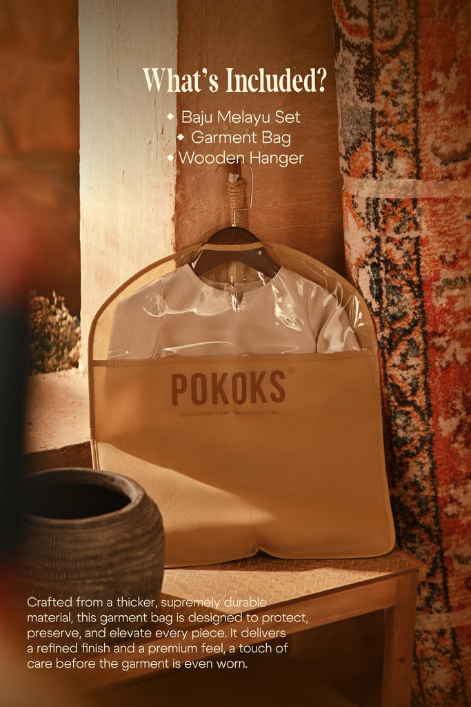 The Asal Kita Babies Baju Melayu Teluk Belanga - Milk Chocolate 3-6 Months