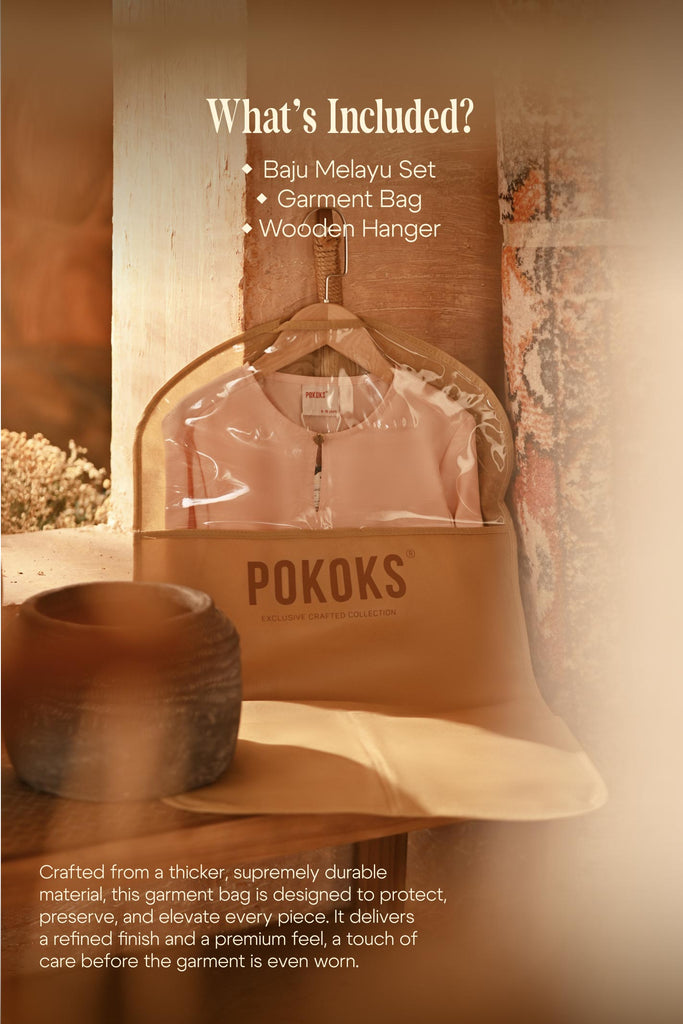 The Asal Kita Baju Melayu Teluk Belanga - Dusty Pink 1-2 Years