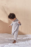 The Balik Babies Baju Melayu Jumpsuit - Light Grey