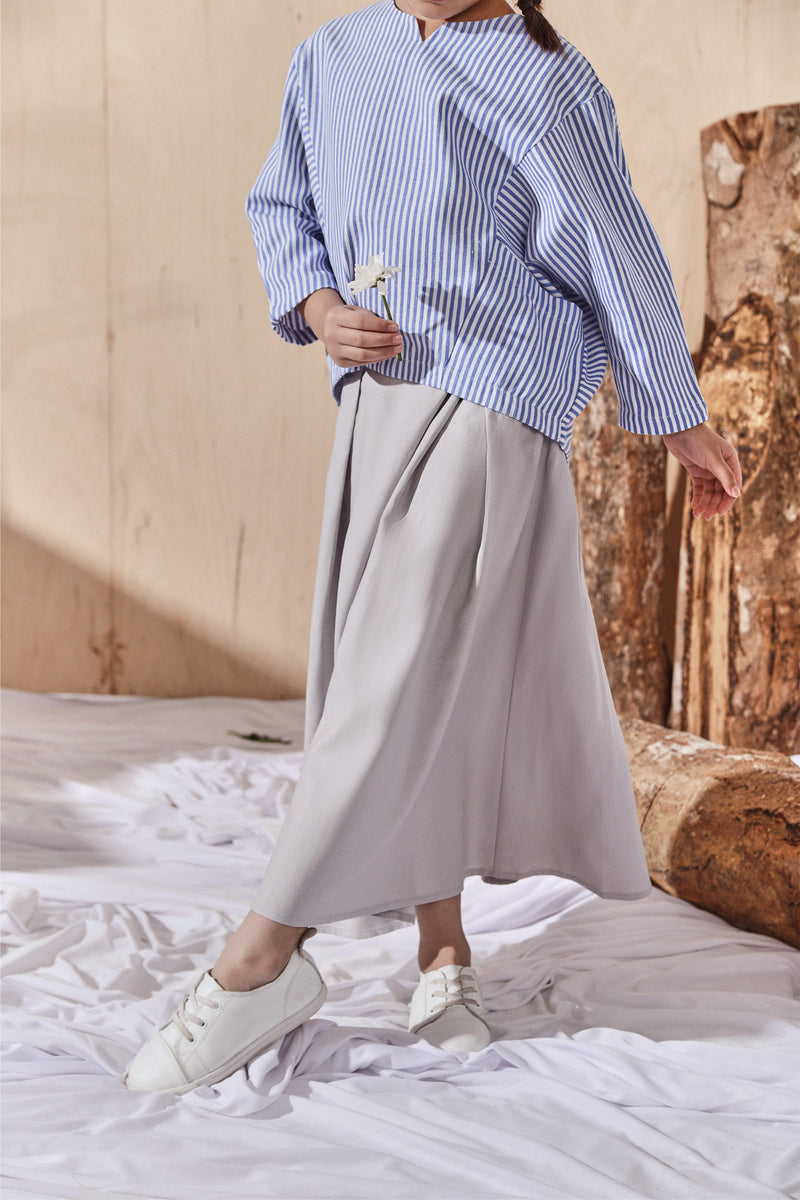 Light Grey A Line skirt