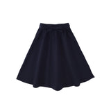The Padi Long Cotton Skirt - Dark Blue