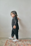 jumpsuit with clip on buttons black