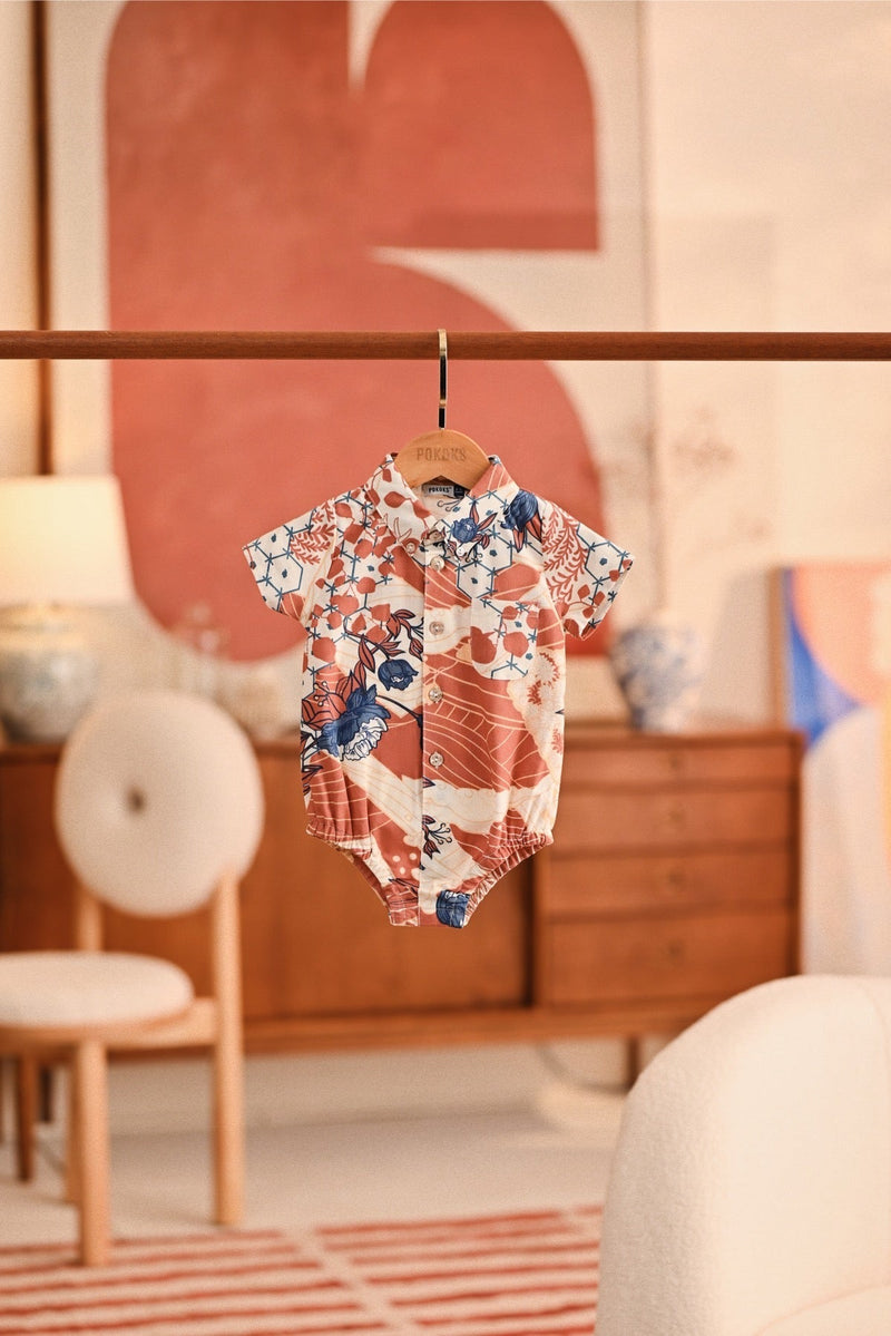 The Titi Babies Batik Romper - Marrakesh