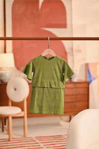 The Titi Babies Kurung - Olive Grove