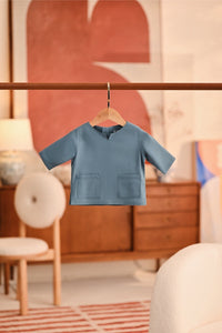 The Titi Babies Kurta - Arctic Blue