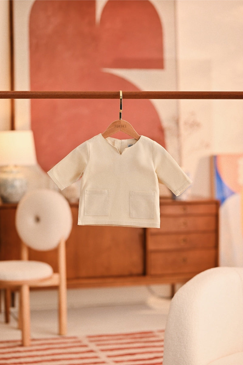 The Titi Babies Kurta - Cream