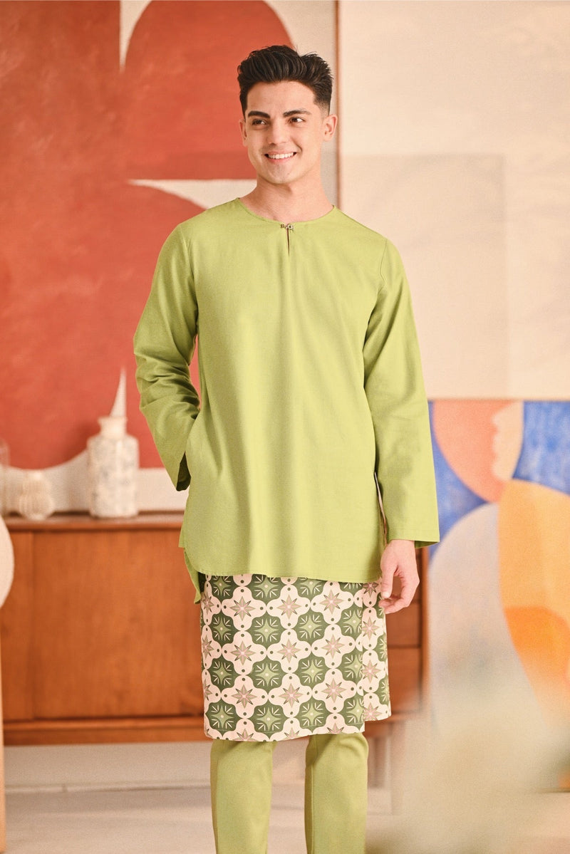 The Titi Men Kurta - Lawn Green
