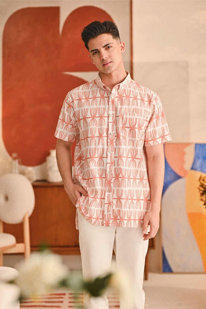 The Titi Men Batik Shirt - Fez