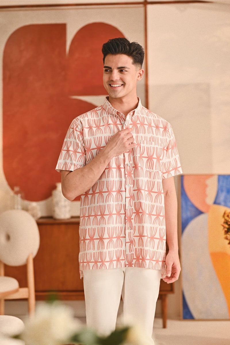 The Titi Men Batik Shirt - Fez