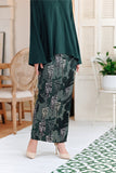 The Jumpa Women Jacquard Skirt - Emerald Pond