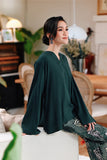 The Jumpa Women Kurung Kedah Top - Emerald Green