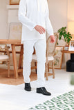 The Perfect Men Slim Fit Pants - White