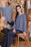 The Hening Men Batik Shirt - Blue Checked