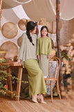 The Hening Flare Blouse - Lawn Green