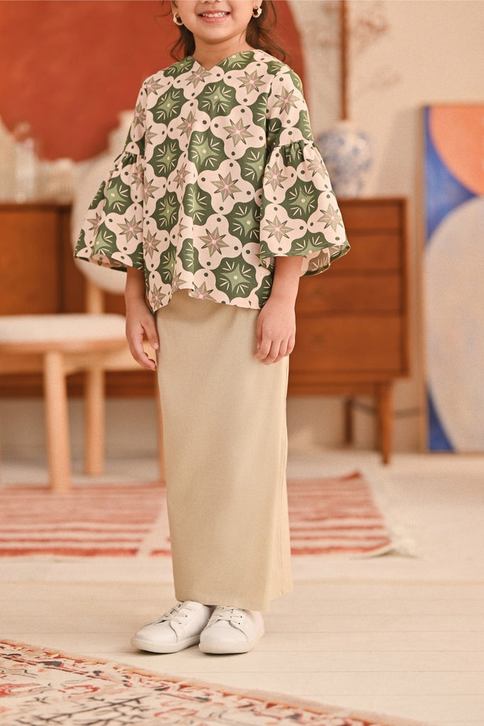 The Titi Folded Skirt - Khaki