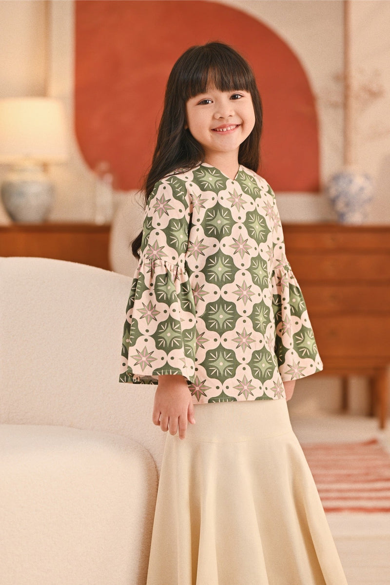 The Titi Bell Sleeve Blouse - Moroccan