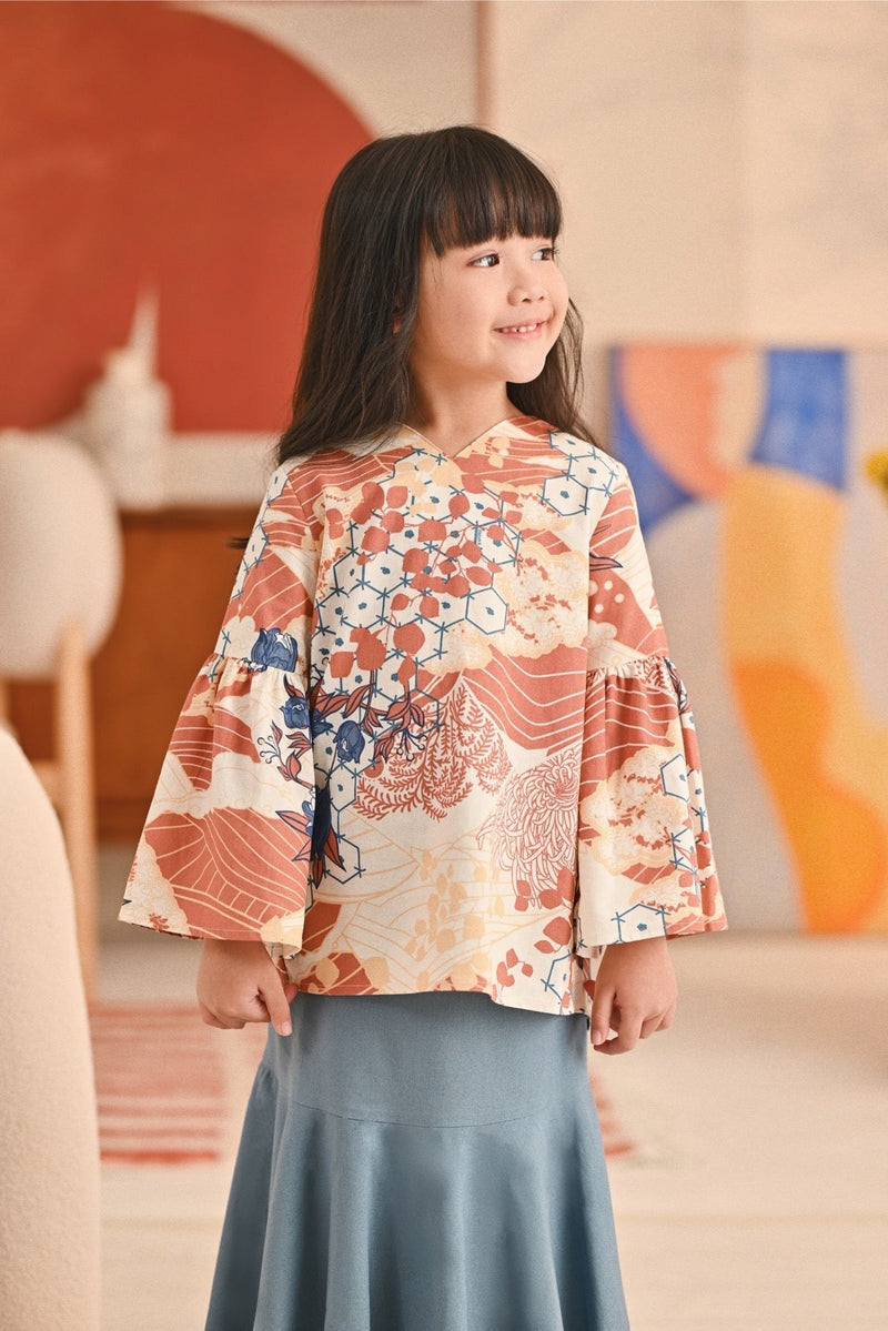 The Titi Bell Sleeve Blouse - Marrakesh