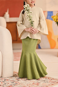 The Titi Modern Kurung Skirt - Olive Grove