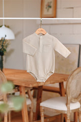 The Jumpa Babies Baju Melayu Romper - Khaki