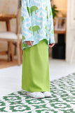 The Jumpa Folded Skirt - Lime Green