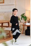 The Jumpa Pesak Kurta - Black Jacquard