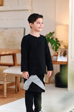 The Jumpa Pesak Kurta - Black Jacquard