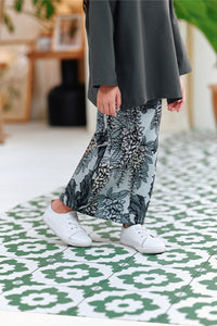 The Jumpa Jacquard Skirt - Blue Pond