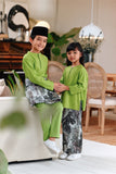 The Jumpa Baju Melayu Top - Lime Green